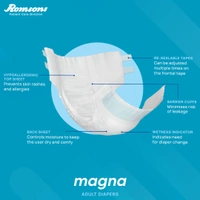 Romson Dignity Magna Adult Diapers10 Pcs/Pack - XL, Pack of 1 (10 Pcs)