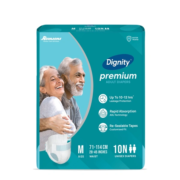 Dignity Premium Adult Diapers10 Pcs/Pack