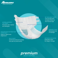 Romson Dignity Premium Adult Diapers10 Pcs/Pack - Large