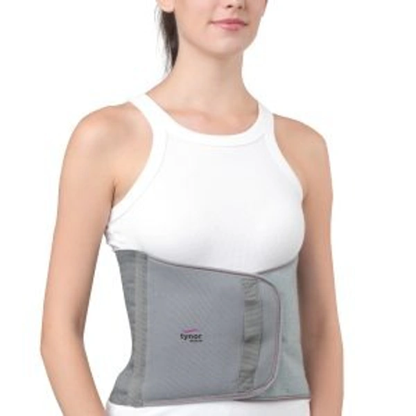 TYNOR ABDOMINAL SUPPORT 9″/23CM, GREY, 1 UNIT
