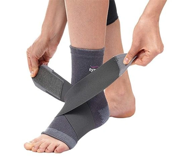 TYNOR ANKLE BINDER, GREY, 1 UNIT