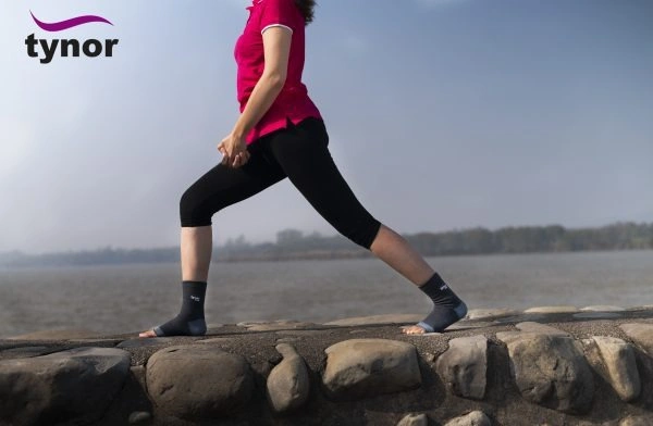 TYNOR ANKLET COMFEEL (PAIR), GREY, 1 UNIT - M