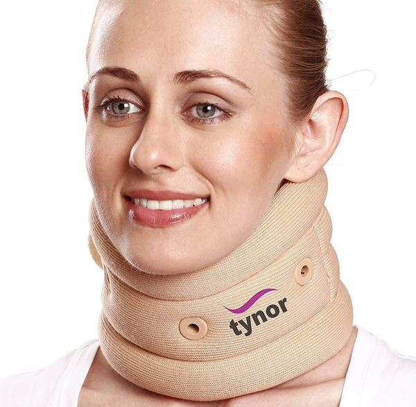 TYNOR CERVICAL COLLAR SOFT WITH SUPPORT, BEIGE, 1 UNIT