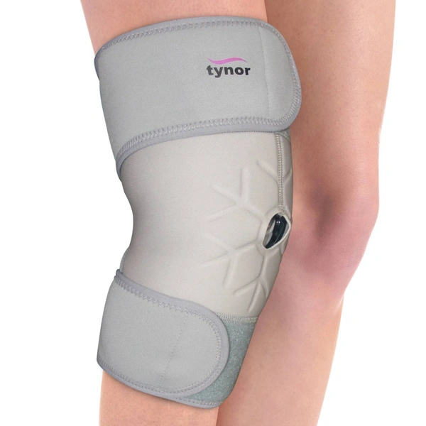 TYNOR COOL PACK KNEE WRAP, GREY, 1 UNIT