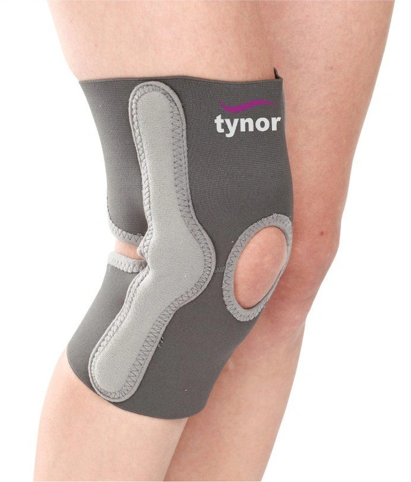 TYNOR ELASTIC KNEE SUPPORT, GREY, 1 UNIT