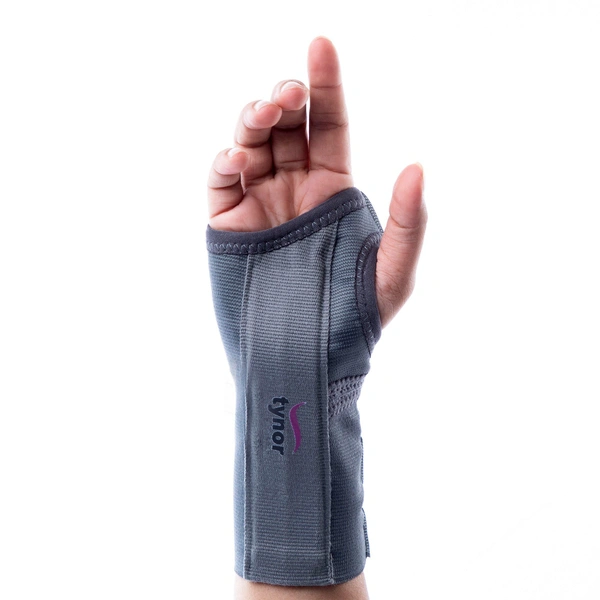 TYNOR ELASTIC WRIST SPLINT, GREY, 1 UNIT