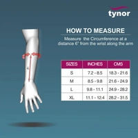 TYNOR ELASTIC WRIST SPLINT, GREY, 1 UNIT - XL, LEFT