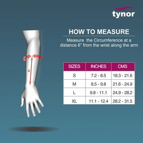 TYNOR ELASTIC WRIST SPLINT, GREY, 1 UNIT - XL, LEFT