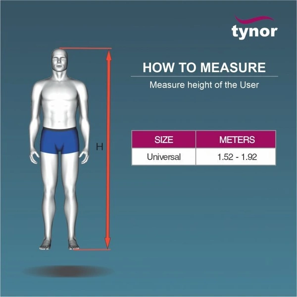 TYNOR ELBOW CRUTCH ADJUSTABLE, SILVER, 1 UNIT - UNI