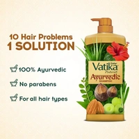 Dabur Vatika Naturals Ayurvedic Shampoo - 340ml