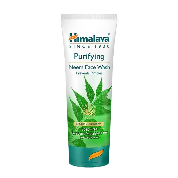 Himalaya Purifying Neem Face Wash|Clinically proven to fight against acne and pimples|Gently cleanses|100% naturally derived Neem|Works from 1st wash|For both men and women|100 ml