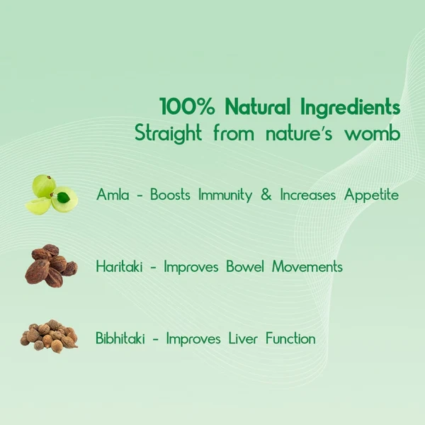 Dabur Triphala Churna | Eases Constipation, Acidity & Gas - 120 gm