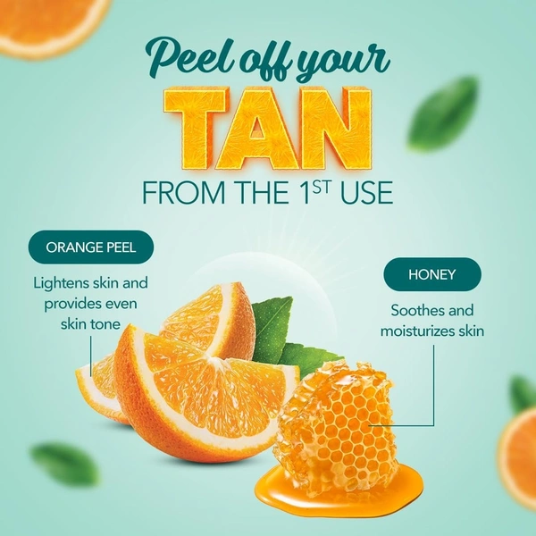 Himalaya Herbals Tan Removal Orange Peel-off Mask, 100g - 100g