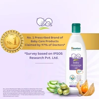 Himalaya Baby Massage Oil for strong bones & muscles | with Vitamin E | No. 1 Doctor Prescribed - 500ml