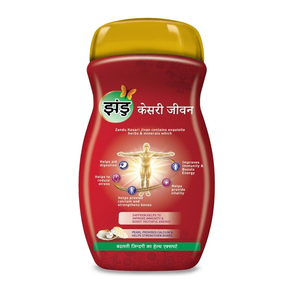 Zandu ZANDU KESARI JIVAN Kesari Jivan Ayurvedic Immunity Booster for Adults, Red, - 450 gm