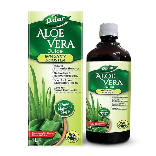 Dabur Aloe Vera Juice | For Immunity, Detoxification, Digestion, Skin & Hair