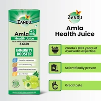 Zandu Zandu Amla + 5 Herbs Health Juice | Ayurvedic Immunity Booster | Powerful Antioxidant | Good for Bones and Hair |No Added Sugar (1000ml) - 1000ml