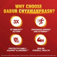 Dabur Chyawanprash | 3X Immunity Action | Builds Strength, Stamina & Overall Health - 1.5 kg