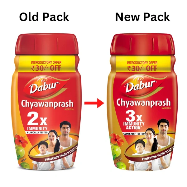 Dabur Chyawanprash | 3X Immunity Action | Builds Strength, Stamina & Overall Health - 1.5 kg