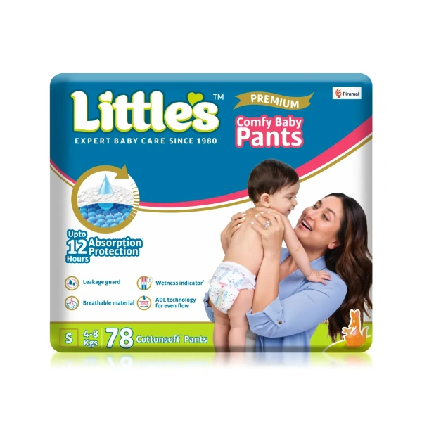 Little's Comfy Baby Pants | Baby Diaper | Cotton Soft Pants