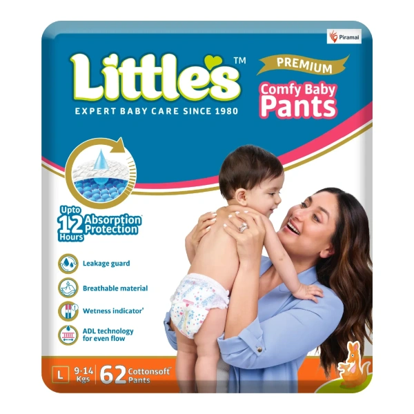 Little's Comfy Baby Pants | Baby Diaper | Cotton Soft Pants
