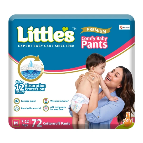 Little's Comfy Baby Pants | Baby Diaper | Cotton Soft Pants