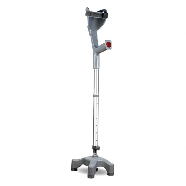 Astra Max Elbow Crutch Quadripod Base With Height Adjustable & Movable Elbow Support, Light Weight (