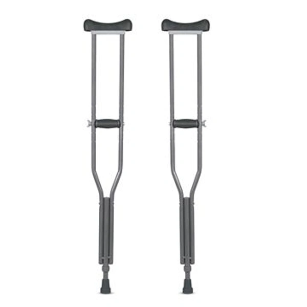 Astra Under Arm Crutches | Adjustable Elbow Support & Height | Light Weight | PVC grip Handle