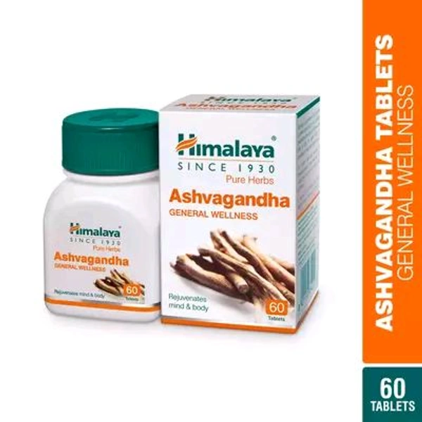 Himalaya Wellness Ashvagandha Tablet | Stress Relief Supplement | Rejuvenates Mind & Body