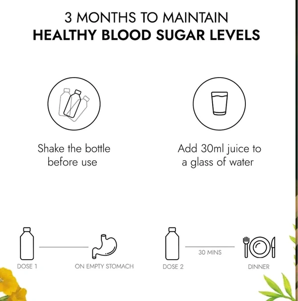 Kapiva Diafree Juice for Diabetes Care | Helps Maintain Healthy Blood Sugar Levels - 1 Ltr.