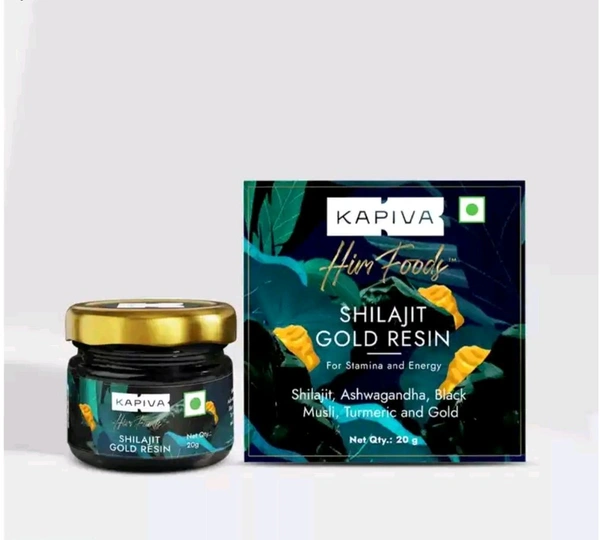 Kapiva Shilajit Gold Resin with Ashwagandha, Black Musli & Gokshura | For Stamina & Energy