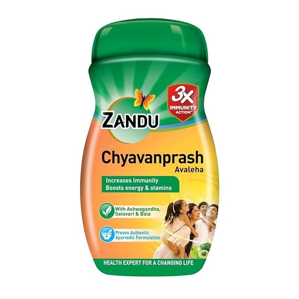 Zandu Chyawanprash Avaleha 910 g | Scientifically proven immunity booster | Boosts energy, stamina and memory | Powerful Ingredients to protect from common infections and illness | Great Taste