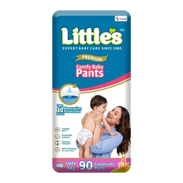Little's Comfy Baby Pants | Baby Diaper | Cotton Soft Pants