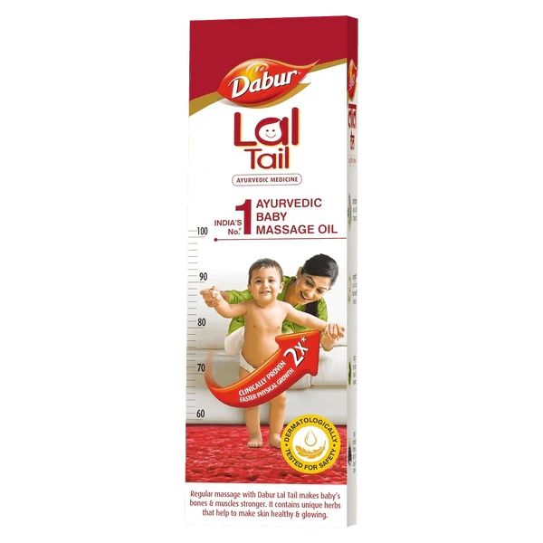 Dabur Lal Tail - Ayurvedic Baby Oil 2x Faster Physical Growth