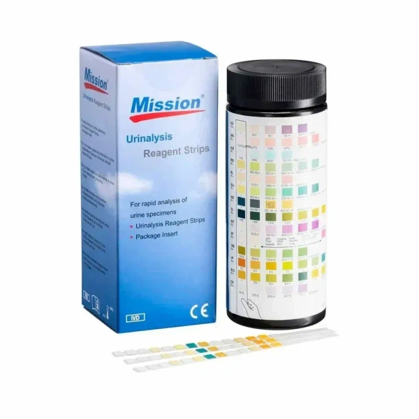 Mission Urine Strips 10U (2 parameters) 100 Strips