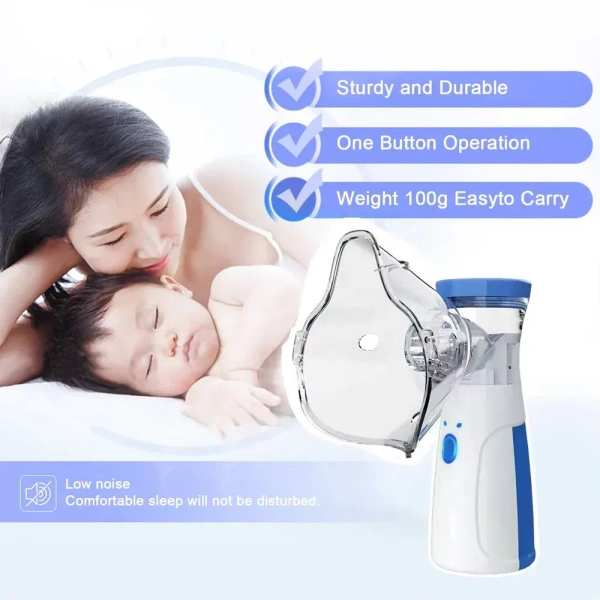 Portable Nebulizer Machine for Adults and Kids | Travel and Household Use