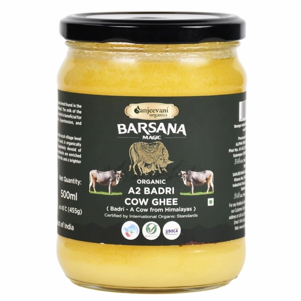 Sanjeevani Organics Organic A2 Badri Cow Ghee 500ML