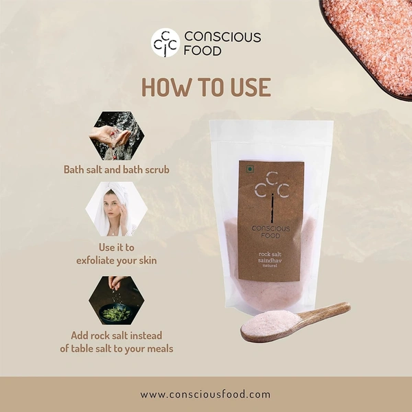 Conscious Food Rock Salt | Himalayan Pink Salt | 1kg