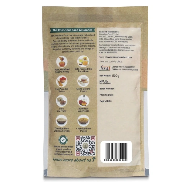 Conscious Food Finger Millet (Ragi Atta) | 500g