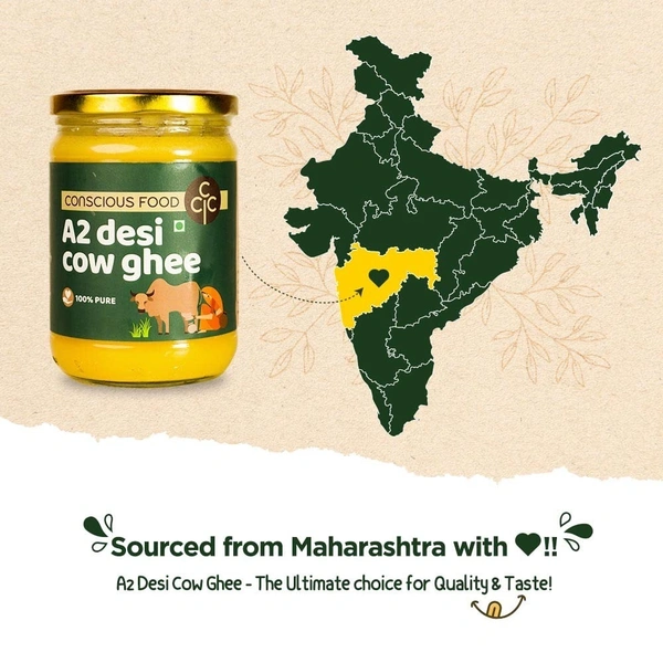 Conscious Food A2 Desi Cow Ghee | 500ml