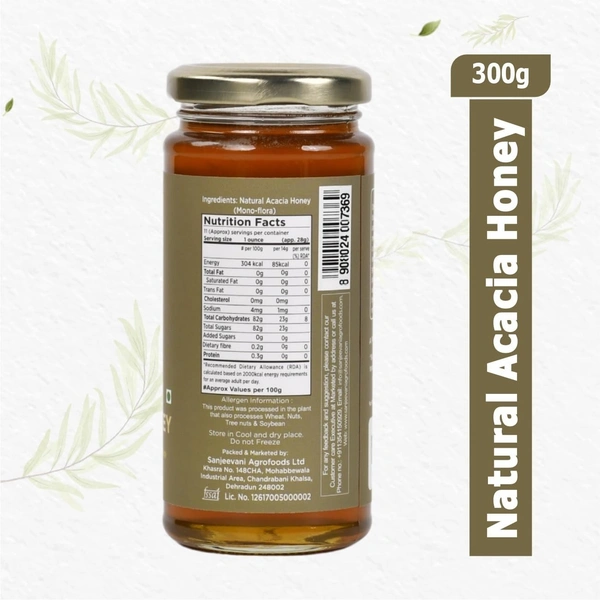Sanjeevani Organics 100% Natural Acacia Honey 300G
