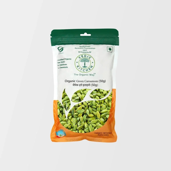 Vedic Kitchen Organic Green Cardamom (50 g)