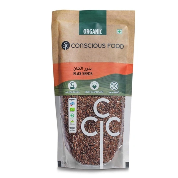 Conscious Food Organic Flax Seeds | 200g