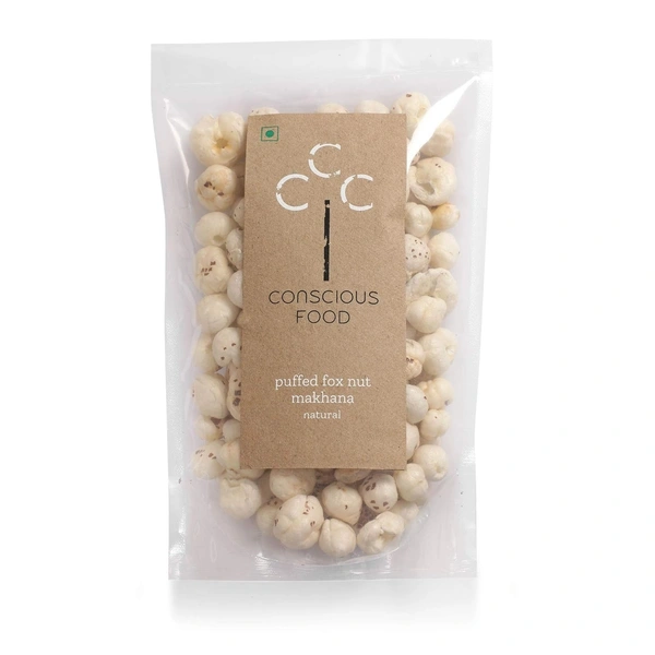 Conscious Food Makhana  - Raw Fox Nut Puffed | 50g