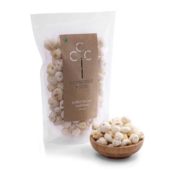 Conscious Food Makhana  - Raw Fox Nut Puffed | 50g