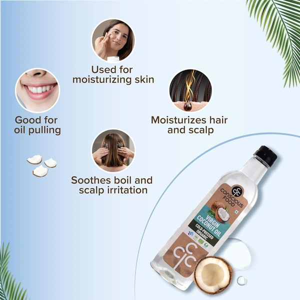 Conscious Food Cold Pressed Virgin Coconut Oil | 250ml