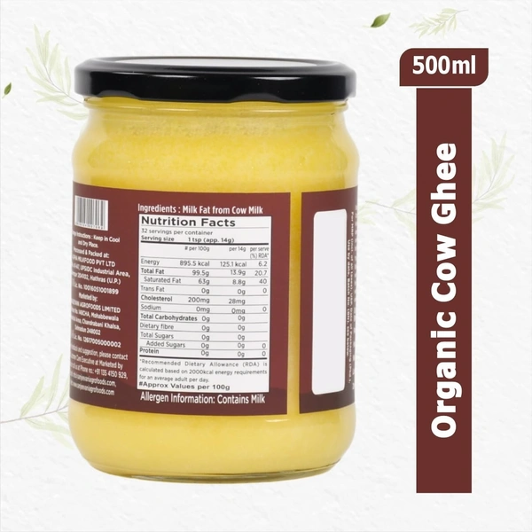 Sanjeevani Organics Organic Cow Ghee 500ML