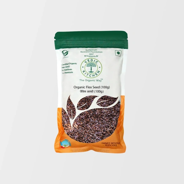 Vedic Kitchen Organic Flaxseeds 100 g