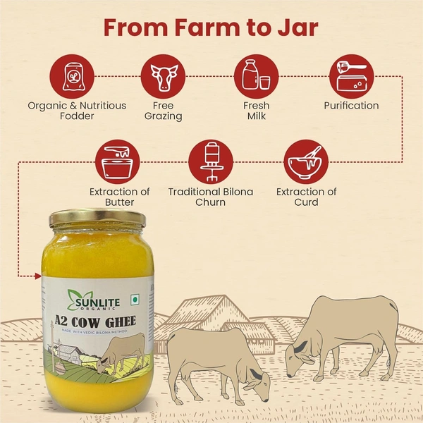 Sunlite Organic A2 Desi Cow Ghee 1 Litre
