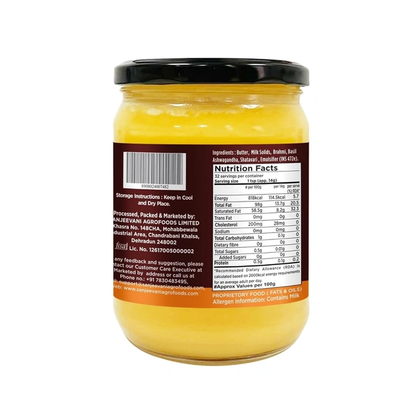 Sanjeevani Organics Herbal Milk Fat Spread 500ml